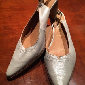 Karston Slingbacks - Pearlized White / Size 10.5